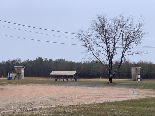 Skeet range high and low house.