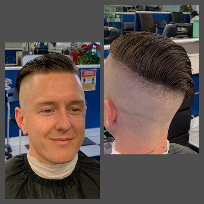 High fade undercut by Julie