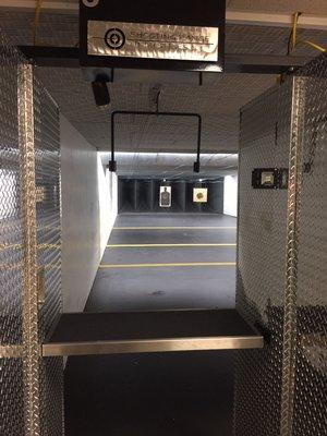 25 yard range with auto target retrieval system