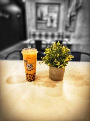 Winter blossom Boba tea