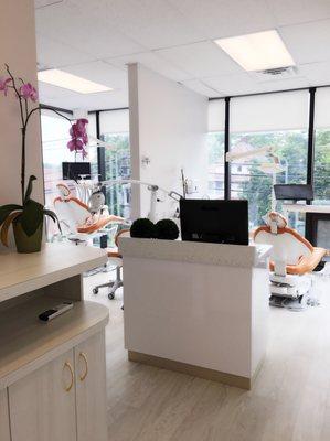 Clean and modern dental office