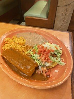 Durango Combo with chicken, fajita and chicken tostada