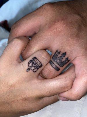 King&Queen Small Tattoo