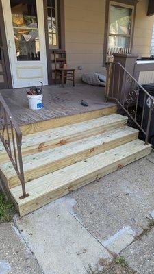 stair rebuilt