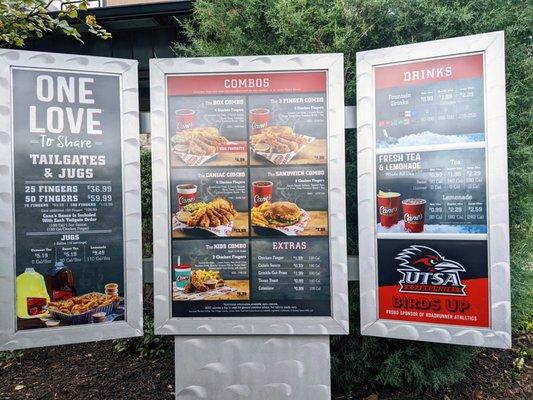 Drive-Thru Menu