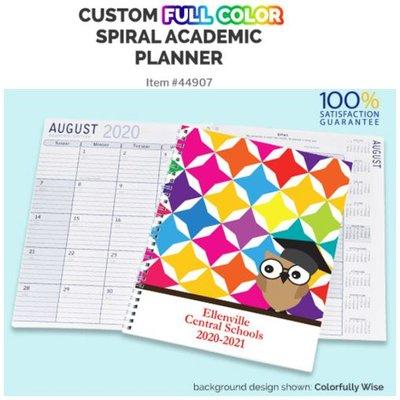 Full Color Spiral Academic Planner