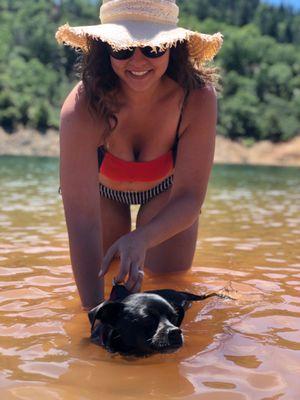 Took Lakeshore Drive all the way back into the hills to find a good swim spot - about 10 minutes from the campground!