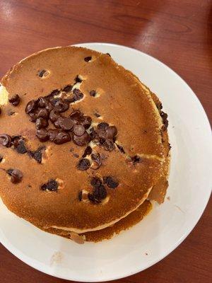 Chocolate chip pancakes