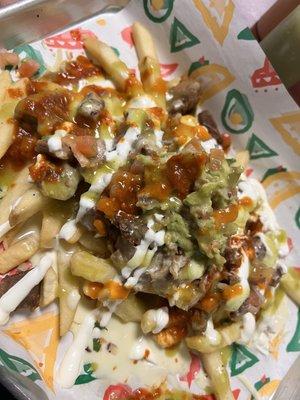 Carnitas fries. Sooooo good!