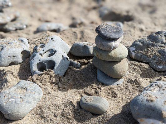 Rock stacking