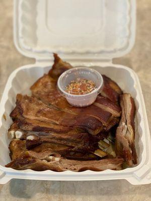 Fried Pork Ribs with Dry Garlic