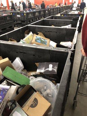 Bins of stuff