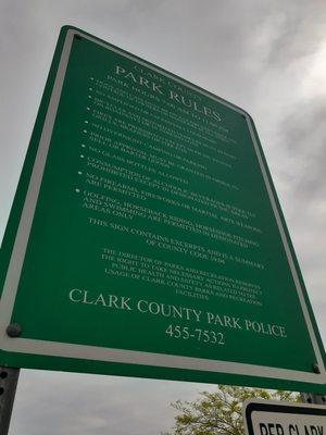 Park Rules- 4/26/20