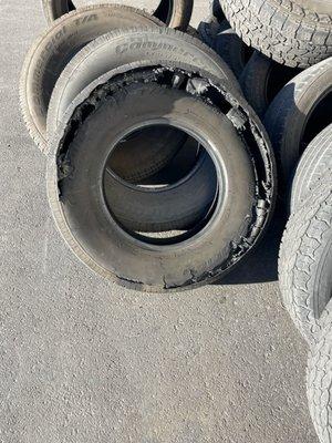 Inside back dual tire