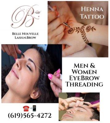 EyeBrow & Face Threading. Walk-In Welcome.