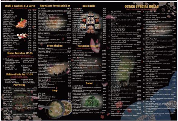 New menu