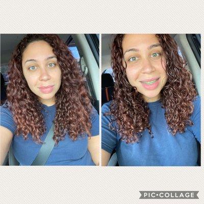 Before left and after right!