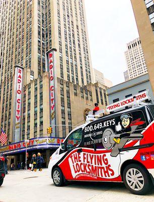 The Flying Locksmiths at Radio City.