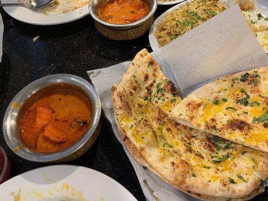 Chicken Tikka Masala and Garlic Naan