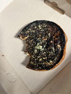 Burnt bun that tasted awful