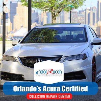 Color Recon Is Orlando's Acura Certified Collision Repair Center.