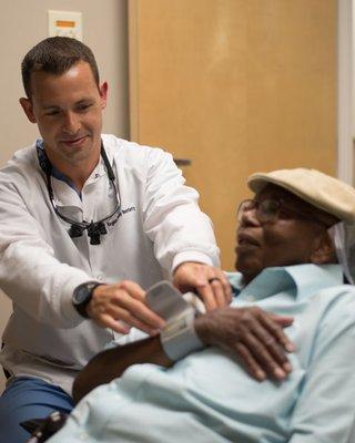 Blood Pressure Check during a routing cleaning appointment