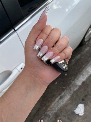 Chrome French tip