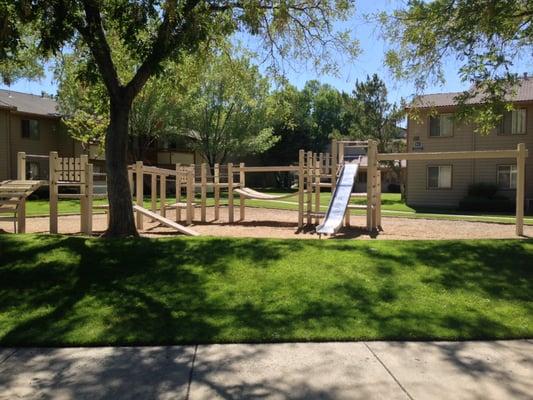 "Tot Land" The jungle gym, play area.