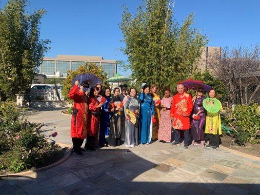 Vietnamese New Year- Staff dressed to celebrate with their residents.