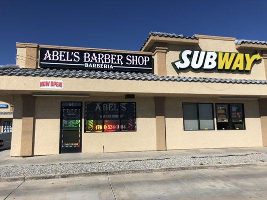 Abel's Barbershop right next to subway !