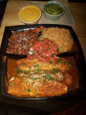 chicken enchiladas