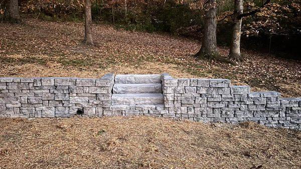 Retaining Wall & Stairs