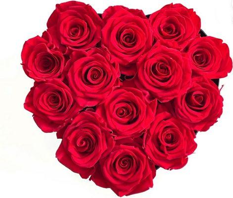 Small heart  forever roses.  Red passion and 14+ colors available Same day delivery for orders before 2 pm Free delivery for all miami areas