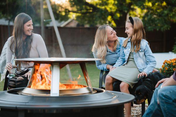 Bonfire Surround with Heat Deflector