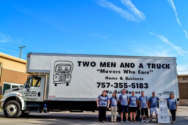 Our dedicated team with our beautiful truck!