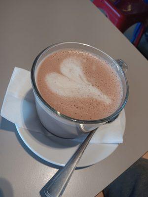 Even the hot chocolate was presentable!