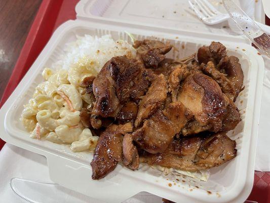 Mini bbq chicken plate