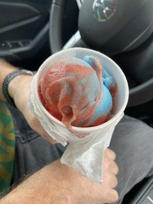 Rainbow Italian ice