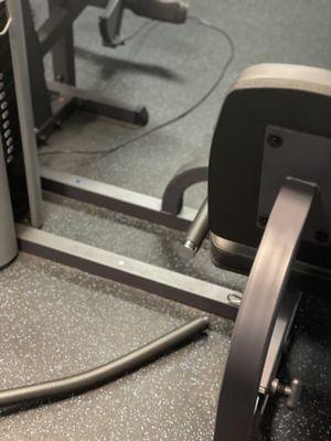 Broken gym equipment