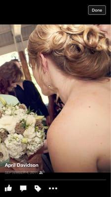 Wedding hair done by Meuy!