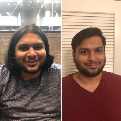 My boy friends hair transformation