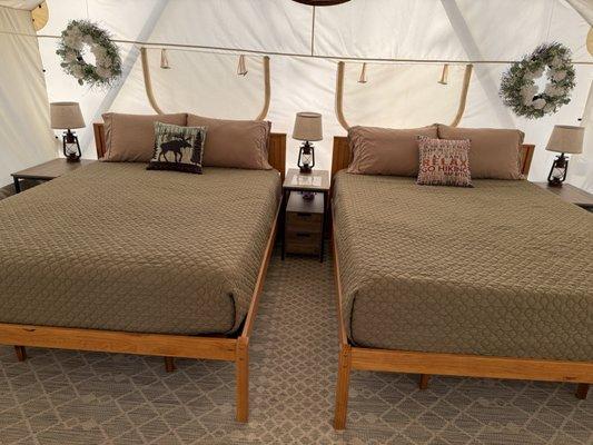 Glamping tent