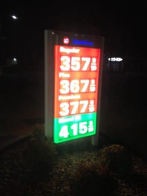 Another gas station ripping off the diesel customer but I'm low on gas and have no choice