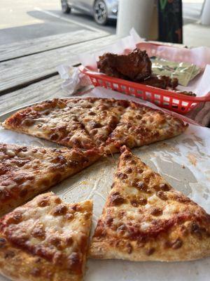 Pizza and omg ghost pepper wings