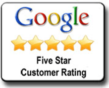 5-Star Rating on Google with 40+ Reviews