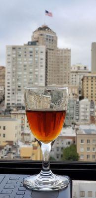 The hotel offers an afternoon sherry, on request. Perfect!