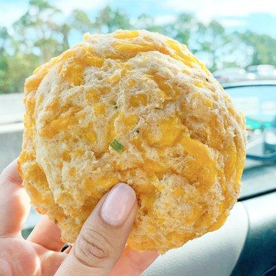 Cheddar and chive biscuit