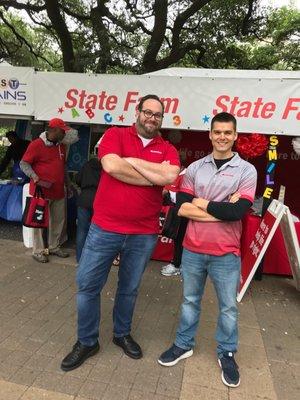 Patrick & Matt at the Houston Children's Festival.