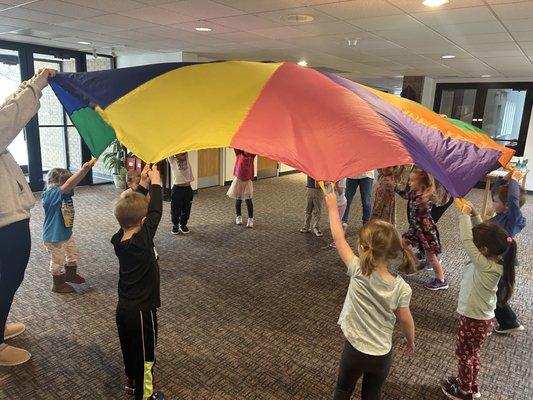 Rain doesn't stop the preschool fun!