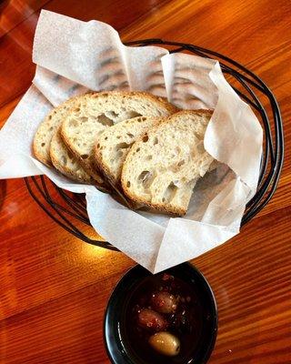 complimentary olives & bread